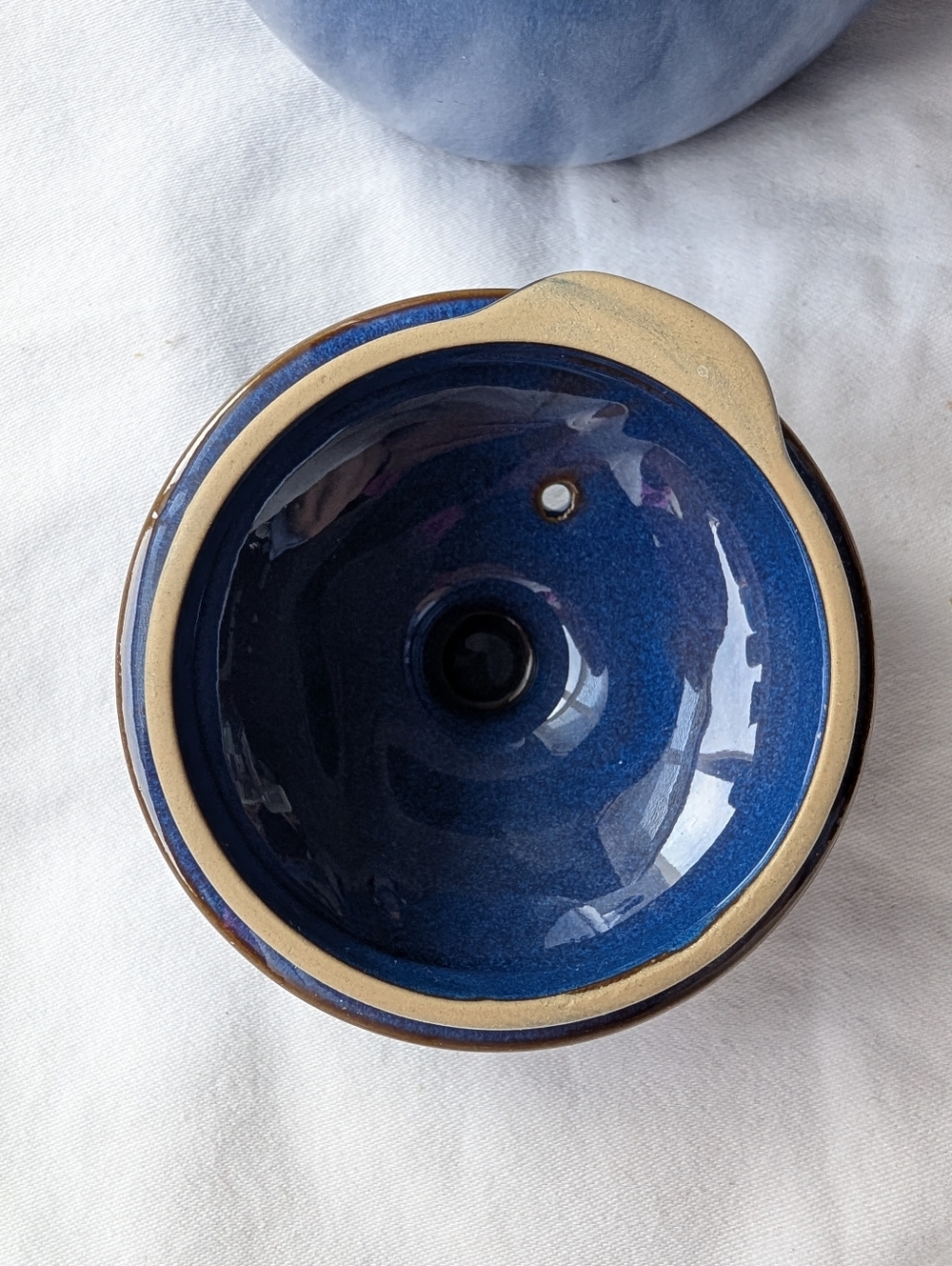 Denby England Midnight Blue Ceramic Coffee Pot Discontinued Vintage - Picture 14 of 16